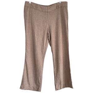 Ann Taylor Loft Womens Linen Blend Marisa Trouser Pants Size 18 Lagenlook Work